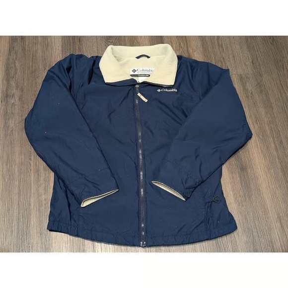 Columbia Jackets & Blazers - Columbia Blue Jacket with Cream Collar